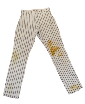 2008 Robinson Cano Game Worn Home New York Yankees Pants (Steiner)